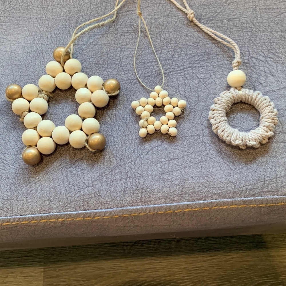 Handmade Christmas ornaments🎄  set of 3